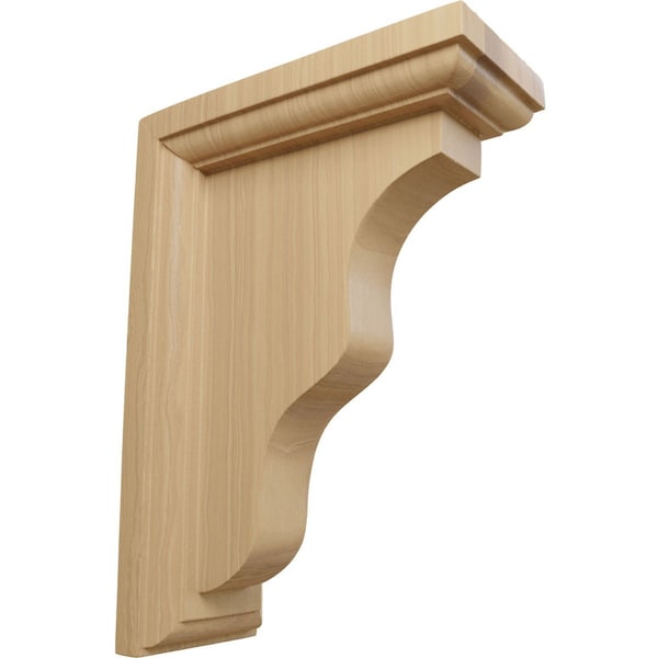 Ekena Millwork 2 1/4"W x 5"D x 7"H Hamilton Traditional Bracket, Cherry - BKT02X05X07HACH