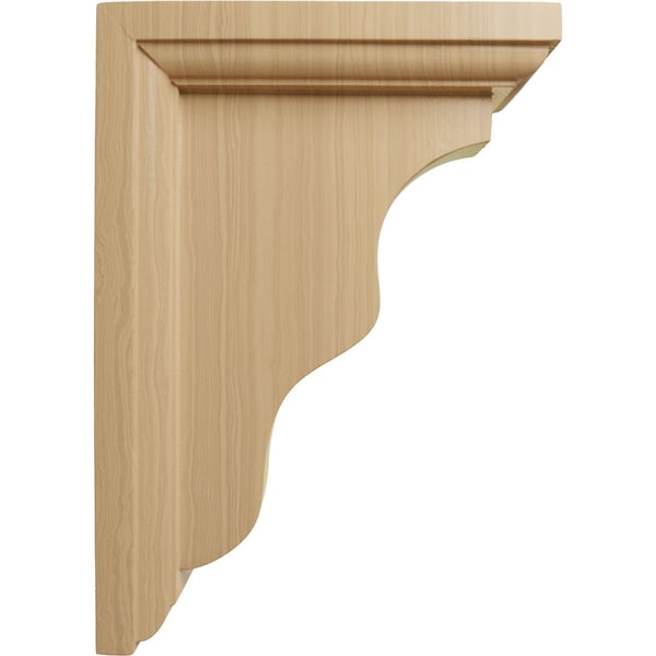 Ekena Millwork 2 1/4"W x 5"D x 7"H Hamilton Traditional Bracket, Cherry - BKT02X05X07HACH