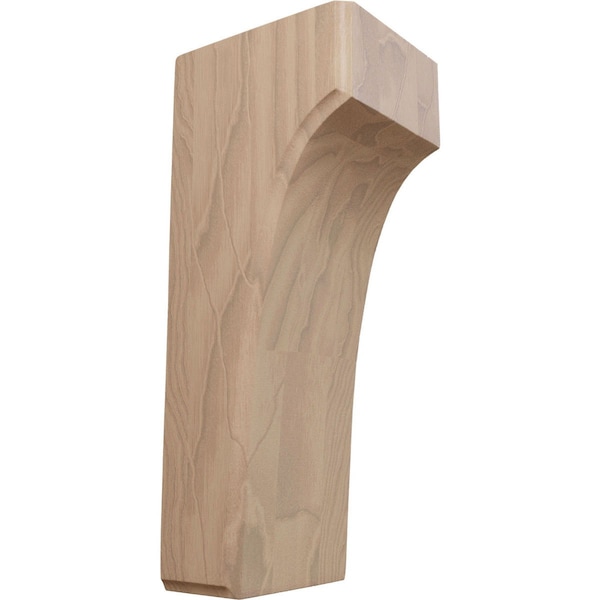 Ekena Millwork 3 1/2"W x 4"D x 10"H Clarksville Bracket, Mahogany - BKTW04X04X10CVGM