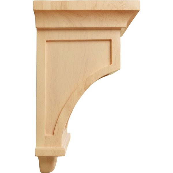 Ekena Millwork 5"W x 5"D x 9"H Arts and Crafts Corbel, Red Oak - COR05X05X09ARRO