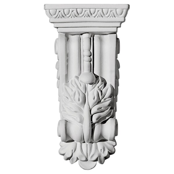 Ekena Millwork 2 3/4"W x 1 5/8"D x 5 1/2"H Granada Corbel - COR02X01X05GR