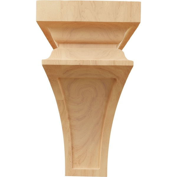 Ekena Millwork 7"W x 7 3/4"D x 14"H Jumbo Nevio Wood Corbel, Red Oak - CORW07X07X14NERO