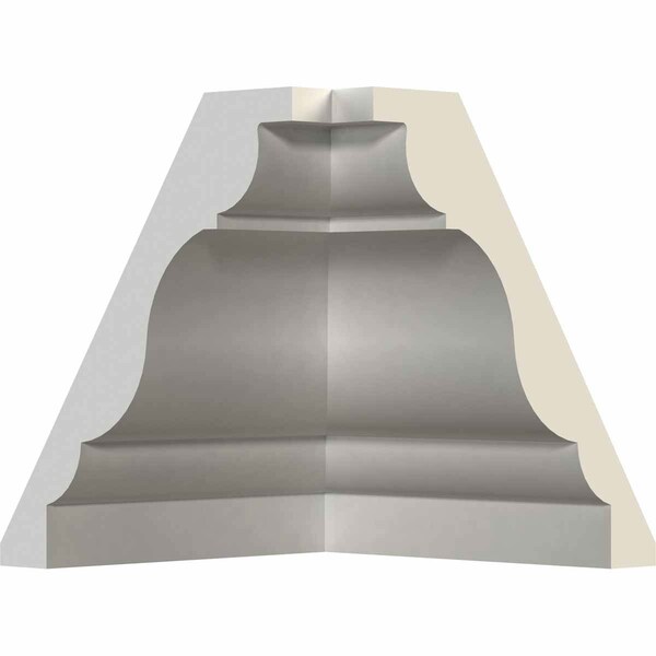 Ekena Millwork 3 1/8"P x 3 1/2"H Inside Corner Moulding (matches moulding MLD03X03X04QU) - MIC03X03QU