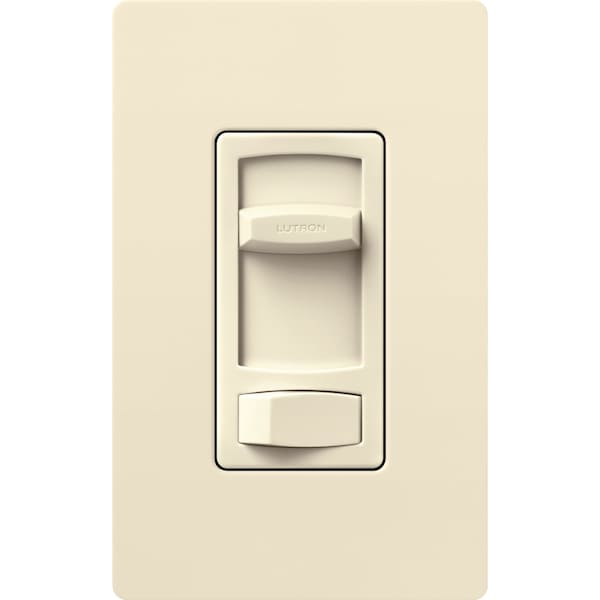 Lutron Fan Control, Slide, Rocker, 1.5Amp, Almond - CTFSQ-F-AL