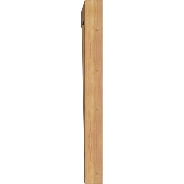 Ekena Millwork Thorton Block Smooth Bracket, Western Red Cedar, 3 1/2"W x 28"D x 36"H - BKT04X28X36THR05SWR