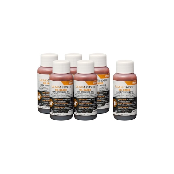 Tracer Products Leakfinder, 6/1-oz., 30 mL, Bottle, Oil D - LF2001