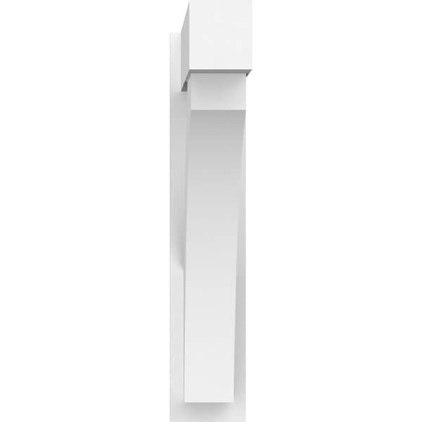 Ekena Millwork Thorton Architectural Grade PVC Outlooker with Block Ends, 7"W X 36"D X 36"H - OUTP07X36X36THR05