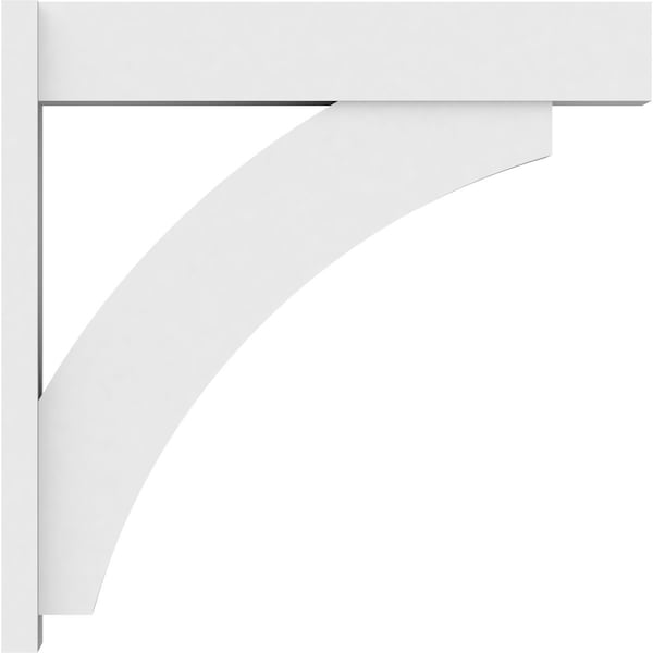 Ekena Millwork Thorton Architectural Grade PVC Outlooker with Block Ends, 7"W X 36"D X 36"H - OUTP07X36X36THR05
