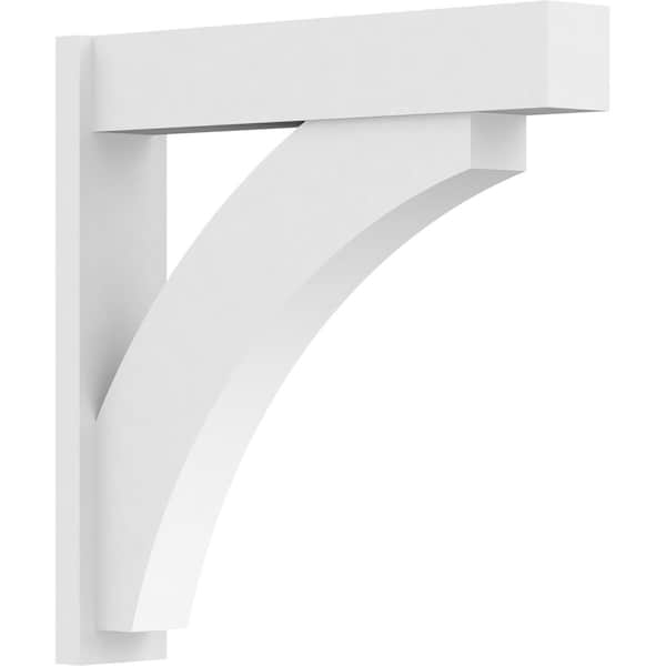 Ekena Millwork Thorton Architectural Grade PVC Outlooker with Block Ends, 7"W X 36"D X 36"H - OUTP07X36X36THR05