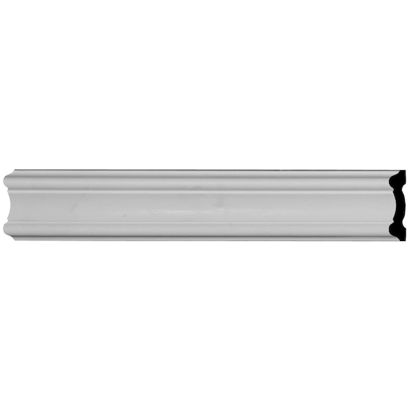 Ekena Millwork 3 1/4"H x 3/4"P x 94 1/2"L Emery Chair Rail - CHA03X01EM