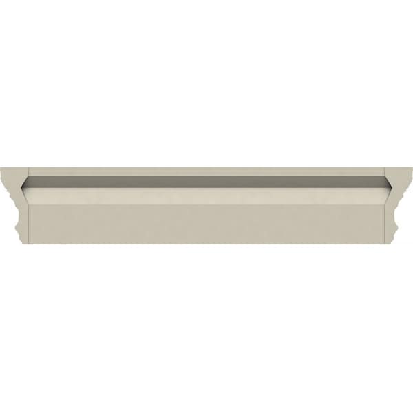 Ekena Millwork 35" Bottom Width x 38 1/4" Top Width x 5 1/2"H x 1/2"P Seville Crosshead - CRH05X35SE