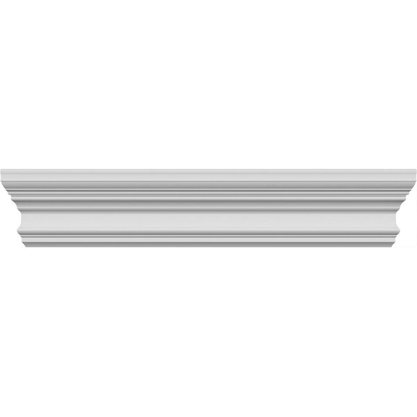 Ekena Millwork 35" Bottom Width x 38 1/4" Top Width x 5 1/2"H x 1/2"P Seville Crosshead - CRH05X35SE