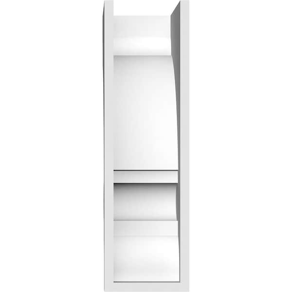 Ekena Millwork Standard Diane Architectural Grade PVC Corbel, 3"W x 6"D x 12"H - CORP03X06X12DIA