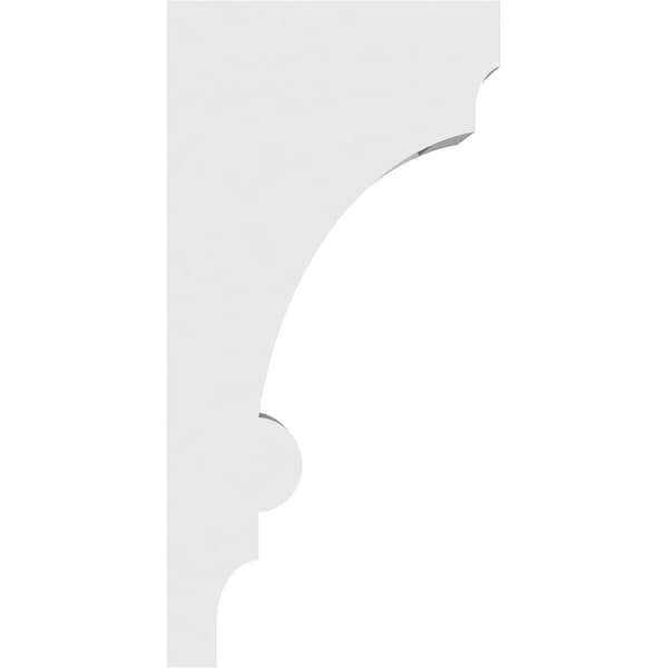 Ekena Millwork Standard Diane Architectural Grade PVC Corbel, 3"W x 6"D x 12"H - CORP03X06X12DIA