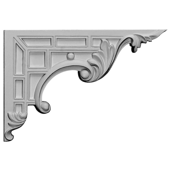 Ekena Millwork 9"W x 6 1/4"H x 5/8"D Nestor Stair Bracket, Right - SB09X07NS-R