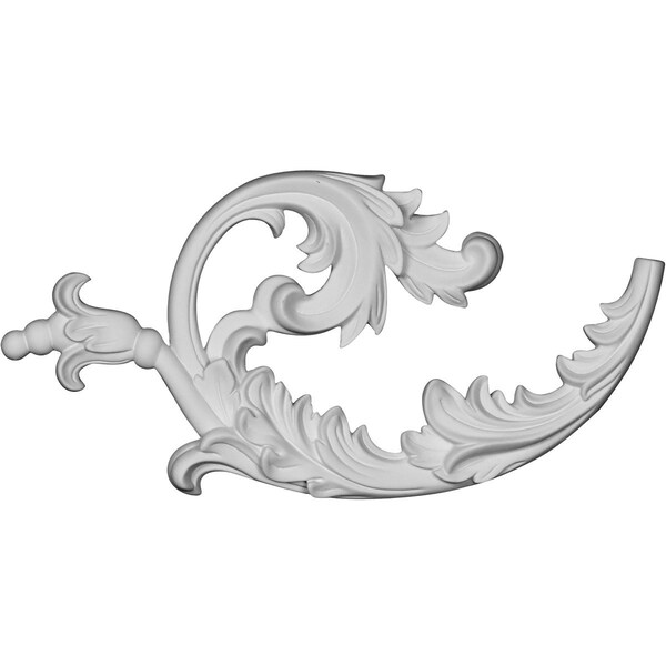 Ekena Millwork 12"W x 6"H x 3/4"P Lauren Onlay, Left - ONL12X06X00LN-L
