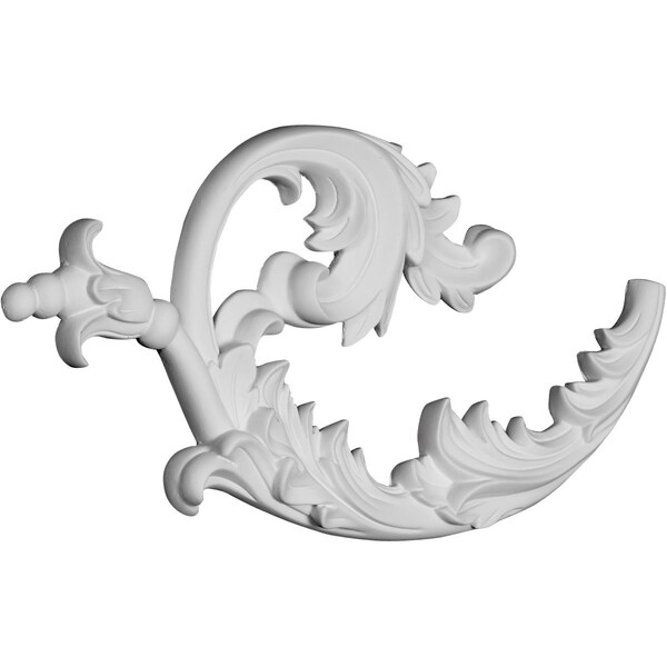 Ekena Millwork 12"W x 6"H x 3/4"P Lauren Onlay, Left - ONL12X06X00LN-L