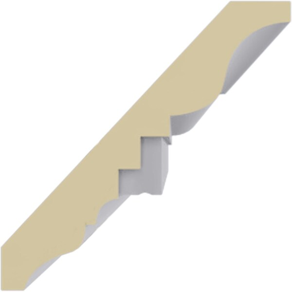 Ekena Millwork 2 3/4"H x 2 3/4"P x 3 7/8"F x 94 1/2"L Dentil Crown Moulding - MLD02X02X03DE