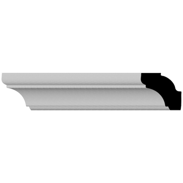Ekena Millwork SAMPLE - 1 3/4"H x 1 3/4"P x 1 7/8"F x 12"L Edinburgh Crown Moulding - SAMPLE-MLD02X02X01ED