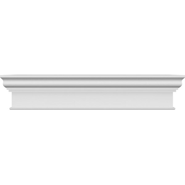 Ekena Millwork 54" Bottom Width x 62 1/2" Top Width x 12"H x 1 1/4"P Craftsman Crosshead - CRH12X54