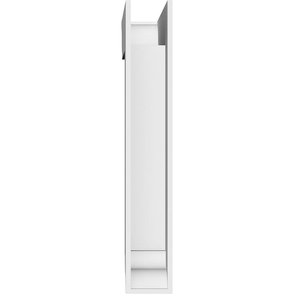 Ekena Millwork Standard Traditional Architectural Grade PVC Bracket with Traditional Ends, 3"W x 16"D x 22"H - BKTP03X16X22TRA01