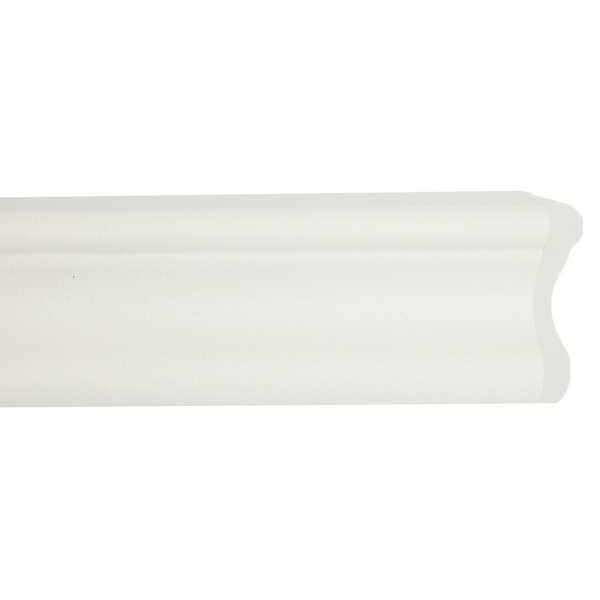 Acrovyn Accent Rail, White, PETG, 9 1/2 ft L - FR251949N