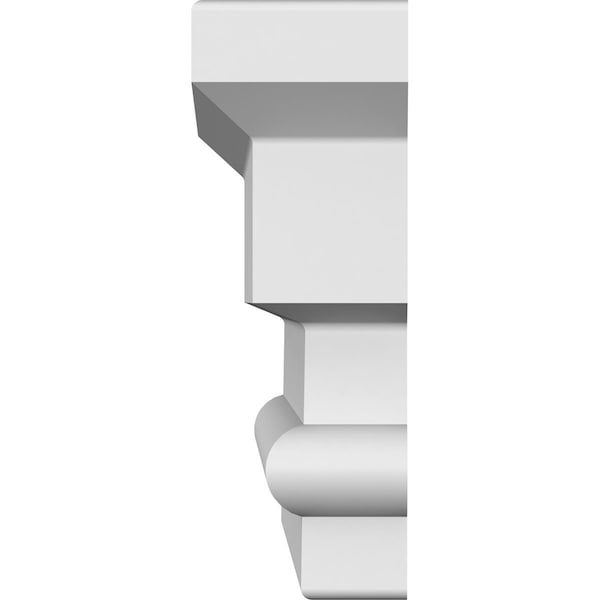 Ekena Millwork 53" Bottom Width x 55" Top Width x 5 1/2"H x 1"P Panel Crosshead - CRH06X53PN-3