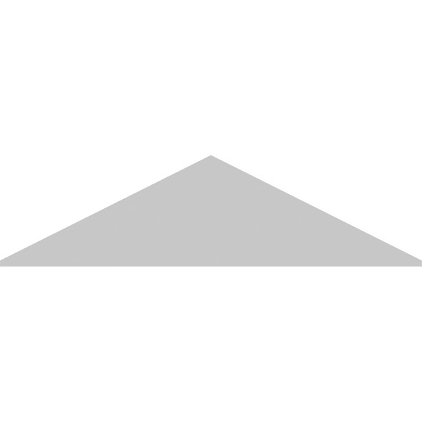 Ekena Millwork Peaked Cap Sunburst Architectural Grade PVC Pediment, 70"W x 18-1/2"H x 2"P (Pitch 6/12) - PEDPS070X185PKC01