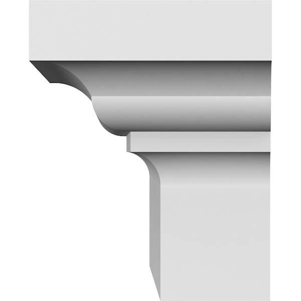 Ekena Millwork 100" Bottom Width x 104 3/8" Top Width x 5"H x 1 7/8"P Stratford Crosshead - CRH05X100ST