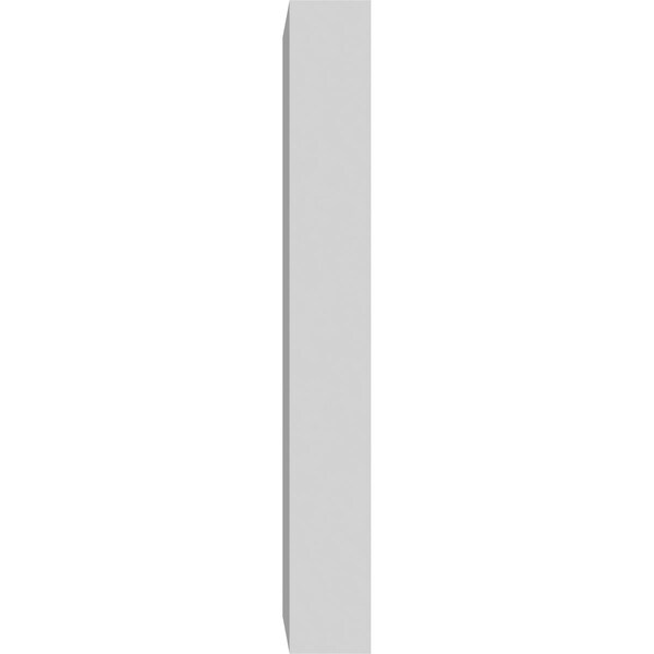 Ekena Millwork Standard Foster Bullseye Plinth Block with Square Edge, 4"W x 8"H x 1"P - PBP040X080X100FOS02