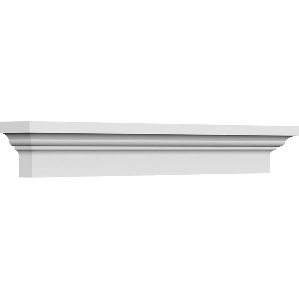 Ekena Millwork 77" Bottom Width x 81 3/8" Top Width x 5"H x 1 7/8"P Stratford Crosshead - CRH05X77ST