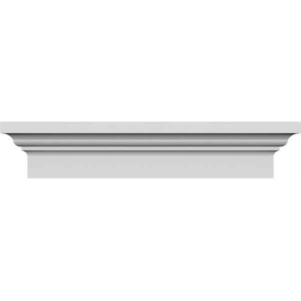Ekena Millwork 77" Bottom Width x 81 3/8" Top Width x 5"H x 1 7/8"P Stratford Crosshead - CRH05X77ST