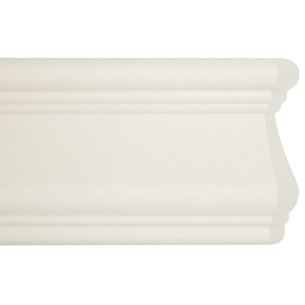 Acrovyn Accent Rail, Mission White, PETG, 9.5 ft L - FR451933N