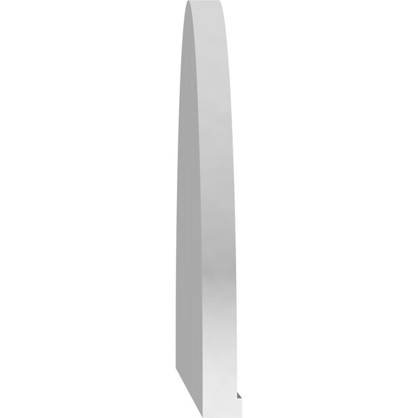 Ekena Millwork Elliptical Sunburst Architectural Grade PVC Pediment, 86"W x 22-1/2"H x 2"P - PEDPS086X225ELL01