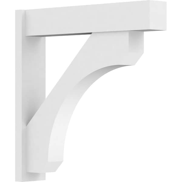 Ekena Millwork Legacy Architectural Grade PVC Outlooker with Block Ends, 7"W X 36"D X 36"H - OUTP07X36X36LEC05