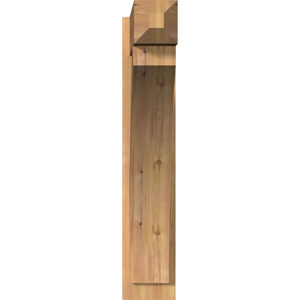 Ekena Millwork Thorton Craftsman Smooth Outlooker, Western Red Cedar, 7 1/2"W x 28"D x 40"H - OUT08X28X40THR04SWR