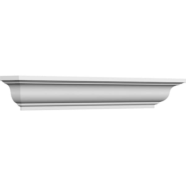 Ekena Millwork 76" Bottom Width x 84 1/2" Top Width x 5 3/4"H x 1/2"P Stanford Crosshead - CRH06X76ST-3