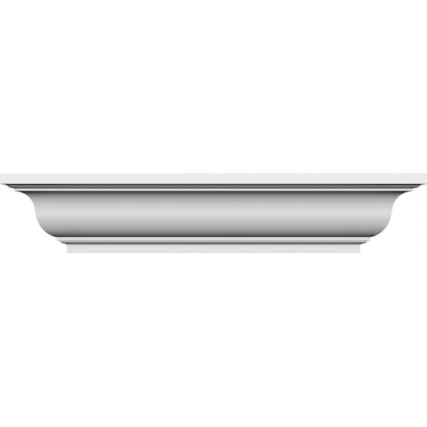Ekena Millwork 76" Bottom Width x 84 1/2" Top Width x 5 3/4"H x 1/2"P Stanford Crosshead - CRH06X76ST-3