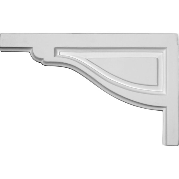 Ekena Millwork 11 3/4"W x 7 3/8"H x 1/2"D Large Traditional Stair Bracket, Left - SB11X07TR-L