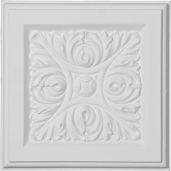 Ekena Millwork Plinth Block, Polyurethane, 5-1/4 in H, 5-1/4 in W - PB05X05X01OD