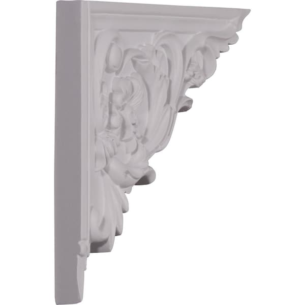 Ekena Millwork 8 5/8"W x 6 1/4"H x 5/8"D Flower Stair Bracket, Right - SB08X06FL-R