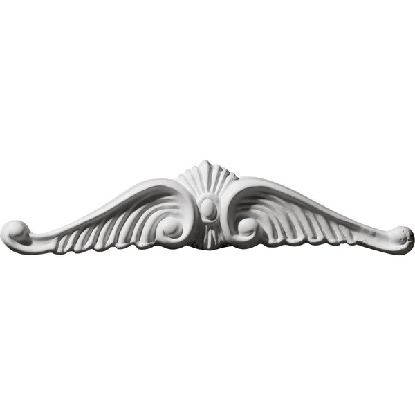 Ekena Millwork 5 5/8"W x 1 3/8"H x 1/2"P Wings Center Onlay - ONL05X01X01WI