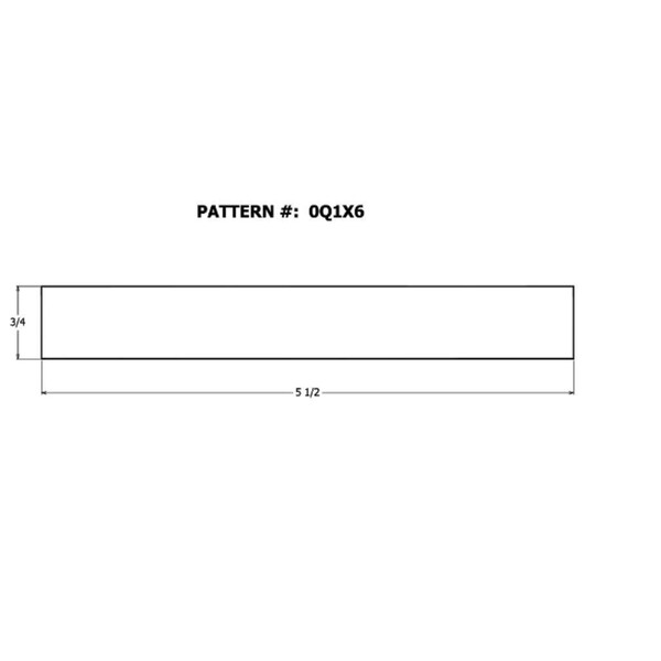 Alexandria Moulding Alexandria Moulding 1 in. X 6 in. W X 4 ft. L Poplar Board - 0Q1X6-27048C