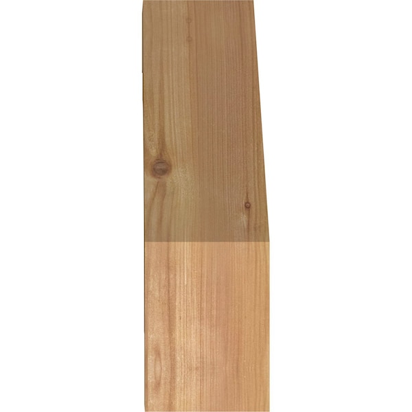 Ekena Millwork 4"W x 14"D x 14"H Merced Rough Sawn Knee Brace, Western Red Cedar - BRC04X14X14MRC00RWR