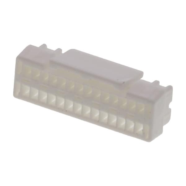 Conector de placa Molex, 28 contactos, 2 filas, hembra, espaciado de 0.049 pulgadas, terminal de crimpado, bloqueo - 5041862800