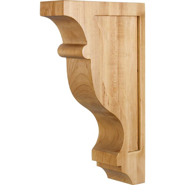 Hardware Resources 3" Wx8"Dx14"H Hard Maple Contour Corbel - CORW-2HMP