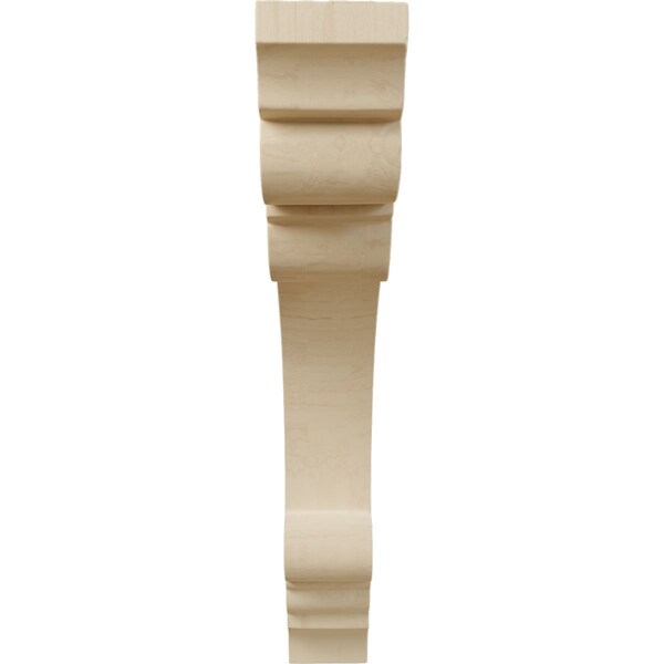Ekena Millwork 1 1/2"W x 7 1/2"D x 9"H Small Ellis Wood Corbel, Rubberwood - CORW02X08X09ELRW
