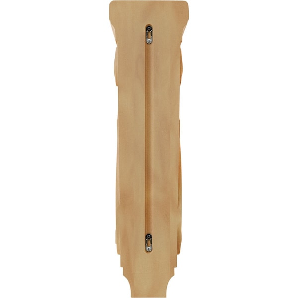 Ekena Millwork 7"W x 8 1/2"D x 26"H Medium Jumbo Traditional Wood Corbel, Red Oak - CORW07X09X26TRRO