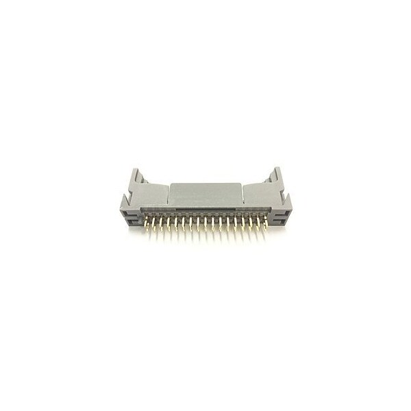 Conector de placa Molex, 34 contactos, 2 filas, macho, recto, paso de 0.079 pulgadas, terminal de soldadura, pestillo - 554583405.
