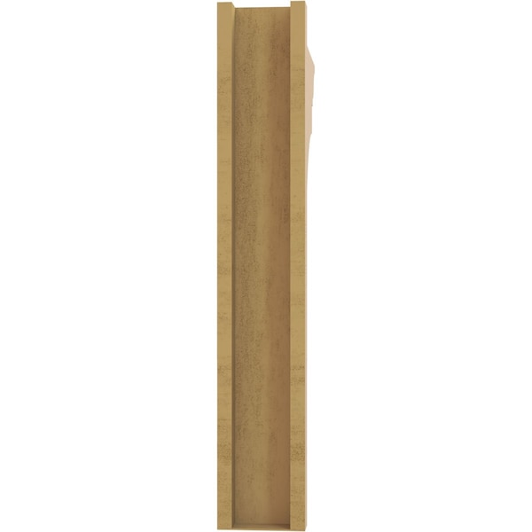 Ekena Millwork 6-in W x 28-in D x 36-in H Funston Trad Rough Cedar Woodgrain TimberThane Outlooker, Primed Tan - OUTUR060X28X36FST04RCPR